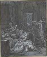 Free download Interior scene with soldiers pillaging free photo or picture to be edited with GIMP online image editor
