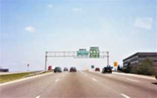 Free download Interstate 44 East at Exit 277B, US 61, US 67 & US 50 East, Lindbergh Blvd exit (1992) free photo or picture to be edited with GIMP online image editor