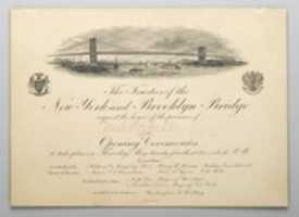 Kostenloser Download Einladung zur Eröffnung der Brooklyn Bridge Kostenloses Foto oder Bild zur Bearbeitung mit GIMP Online-Bildbearbeitung