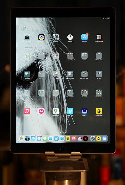 تنزيل مجاني للصورة الرقمية المجانية لجهاز iPad اللوحي المحمول ليتم تحريرها باستخدام محرر الصور المجاني عبر الإنترنت من GIMP