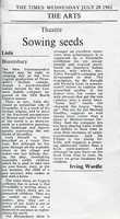 Free download Irwing Wardle The Times review of Liola 28 July 1982 free photo or picture to be edited with GIMP online image editor