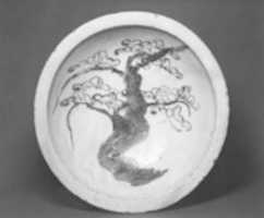 Free download Ishizara Plate with Design of Pine Tree free photo or picture to be edited with GIMP online image editor