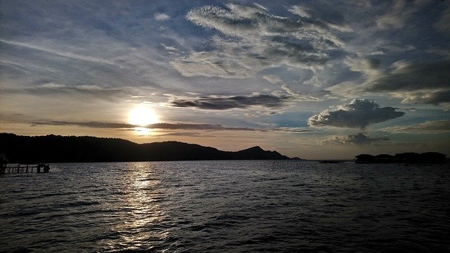 Scarica gratuitamente l'immagine gratuita del tramonto dell'isola in Vietnam da modificare con l'editor di immagini online gratuito GIMP