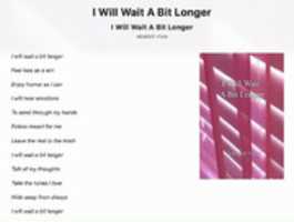 Free download I Will Wait A Bit Longer free photo or picture to be edited with GIMP online image editor
