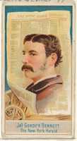 Free download James Gordon Bennett, The New York Herald, from the American Editors series (N1) for Allen & Ginter Cigarettes Brands free photo or picture to be edited with GIMP online image editor