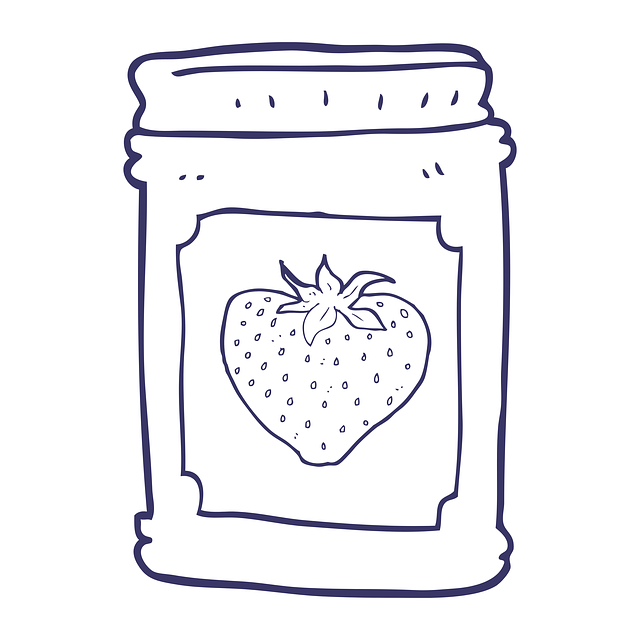 Free download Jam Jar Strawberry -  free illustration to be edited with GIMP free online image editor