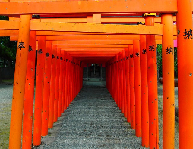 Muat turun percuma jepun torii shrine suizen ji temple gambar percuma untuk diedit dengan editor imej dalam talian percuma GIMP