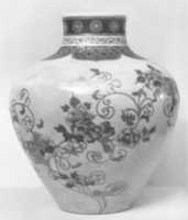 Free download Jar with Scrolling Peony Design free photo or picture to be edited with GIMP online image editor