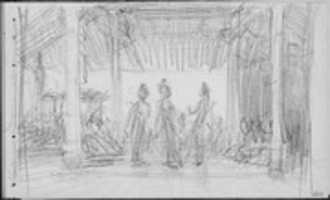 Descărcare gratuită Javanese Dancers on Stage (din Sketchbook of Javanese Dancers) fotografie sau imagini gratuite pentru a fi editate cu editorul de imagini online GIMP