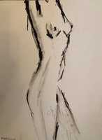 Free download Jenna Snyder Abstract Nude Study by David Reuter Musician / Artist free photo or picture to be edited with GIMP online image editor