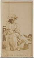 Free download Jennie Goldthwaite, from the Actors and Actresses series (N45, Type 8) for Virginia Brights Cigarettes free photo or picture to be edited with GIMP online image editor