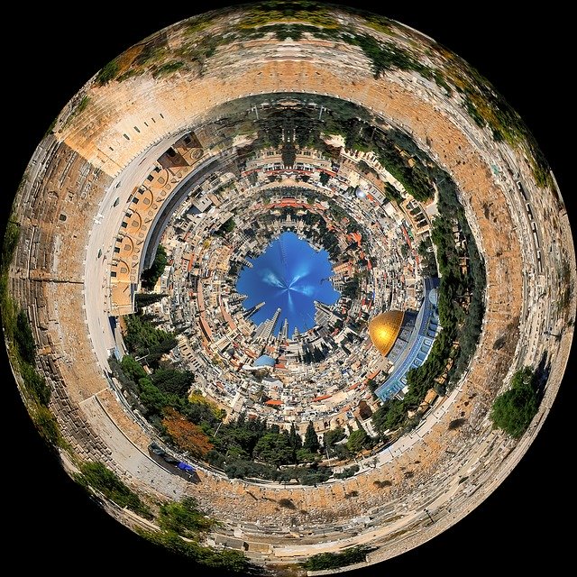 免费下载耶路撒冷古建筑免费插图，使用 GIMP 在线图像编辑器进行编辑