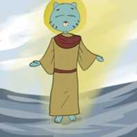 Free download Jesus as Gumball Watterson, or Gumball Watterson as Jesus? free photo or picture to be edited with GIMP online image editor