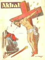 Free download Jesus Christ spits on Archbishop Makarios (Makarios III) after violence against Turkish Cypriots in the Christmas of 1963, also known as Bloody Christmas. Turkey, January 1964. free photo or picture to be edited with GIMP online image editor