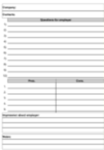 Free download Job forms DOC, XLS or PPT template free to be edited with LibreOffice online or OpenOffice Desktop online