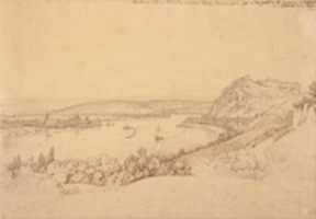 Free download Johann Adam Klein, View Of Ehrenbreitstein Fortress free photo or picture to be edited with GIMP online image editor