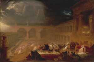 Free download John Martin, Belshazzars Feast free photo or picture to be edited with GIMP online image editor