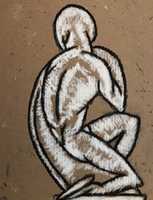 Free download John Storrs Crouching Nude 1917 Study by David Reuter Musician / Artist free photo or picture to be edited with GIMP online image editor