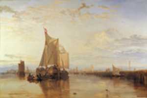 Free download Joseph Mallord William Turner Dort Or Dordrecht The Dort Packet Boat From Rotterdam Becalmed free photo or picture to be edited with GIMP online image editor