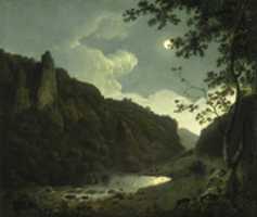 Free download Joseph Wright Of Derby, Dovedale By Moonlight free photo or picture to be edited with GIMP online image editor