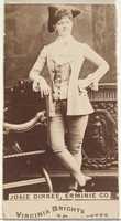 Free download Josie Dirkee, Erminie Co., from the Actors and Actresses series (N45, Type 1) for Virginia Brights Cigarettes free photo or picture to be edited with GIMP online image editor