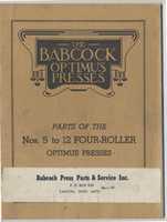 Free download jpegs Parts Manual for 1917 Babcock Optimus Printing Press free photo or picture to be edited with GIMP online image editor