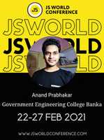 Unduh gratis Js-conference Virtual Badge - Anand Prabhakar foto atau gambar gratis untuk diedit dengan editor gambar online GIMP