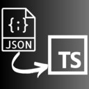 Json to TypeScript Interface  screen for extension Chrome web store in OffiDocs Chromium