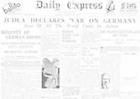 Free download Judea declares war on Germany - 24.03.1933 free photo or picture to be edited with GIMP online image editor