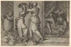 Free download Judith Giving the Head of Holofernes to Her Servant free photo or picture to be edited with GIMP online image editor