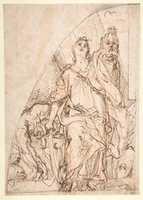 Free download Judith Holding up the Head of Holofernes free photo or picture to be edited with GIMP online image editor