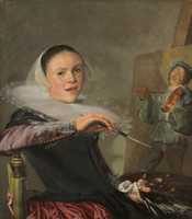 Free download Judith Leyster, Self Portrait free photo or picture to be edited with GIMP online image editor