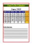 Kostenloser Download Juni To Do Kalender DOC-, XLS- oder PPT-Vorlage zur kostenlosen Bearbeitung mit LibreOffice online oder OpenOffice Desktop online