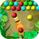 Jungle Bubble Shooter Mania Game Pop bubbles in the jungle anytime!  screen for extension Chrome web store in OffiDocs Chromium