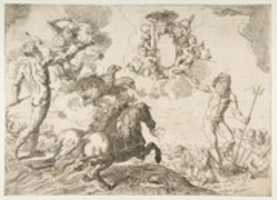Free download Jupiter, Neptune, and Pluto Offering Their Crowns to the Arms of Cardinal Barberini free photo or picture to be edited with GIMP online image editor