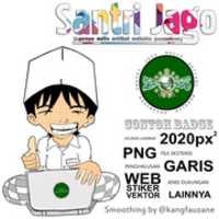 Бесплатно скачать Kartun Vektor Santri Jago бесплатное фото или изображение для редактирования с помощью онлайн-редактора изображений GIMP