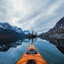 Kayaking on a Reflective Mountain Lake  screen for extension Chrome web store in OffiDocs Chromium