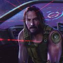 Keanu Reeves (FAN ART) | Ecran Cyberpunk 2077 pentru extensia magazinului web Chrome în OffiDocs Chromium