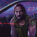 Keanu Reeves (FAN ART) | Schermata di Cyberpunk 2077 per l'estensione Chrome web store in OffiDocs Chromium