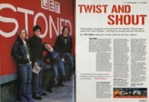 Free download Kerrang 2002-04-27 - The Vines press clipping free photo or picture to be edited with GIMP online image editor