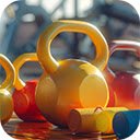 kettlebell gym equipment still life  screen for extension Chrome web store in OffiDocs Chromium
