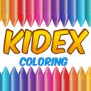 Kidex Coloring Pages screen pour l'extension Chrome web store dans OffiDocs Chromium