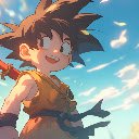 Kid Goku Sunset Journey Live Wallpaper  screen for extension Chrome web store in OffiDocs Chromium