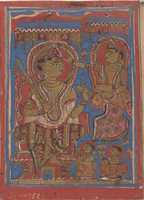 Free download King Siddharta Being Anointed: Folio from a Kalpasutra Manuscript free photo or picture to be edited with GIMP online image editor