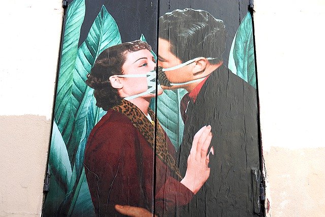 Free download kiss covid 19 love romance free picture to be edited with GIMP free online image editor