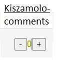 pantalla de comentarios de kiszamolo para la extensión Chrome web store en OffiDocs Chromium