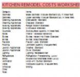 Modèle de calculateur de coût de rénovation de cuisine à télécharger gratuitement Modèle DOC, XLS ou PPT gratuit à éditer avec LibreOffice en ligne ou OpenOffice Desktop en ligne