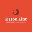 K JSON Lint  screen for extension Chrome web store in OffiDocs Chromium