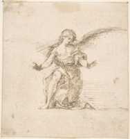 Free download Kneeling Angel With Hands Outstretched free photo or picture to be edited with GIMP online image editor