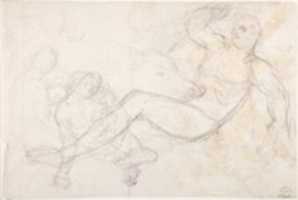 Free download Kneeling Female Nude and Two Studies of Angels free photo or picture to be edited with GIMP online image editor